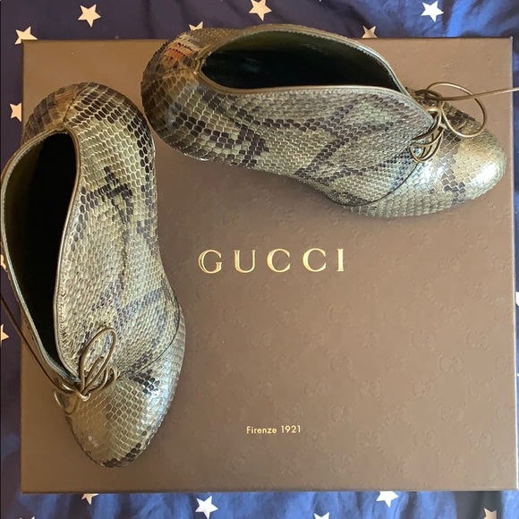 Gucci Python Booties 37 worn once - Picture 2 of 7